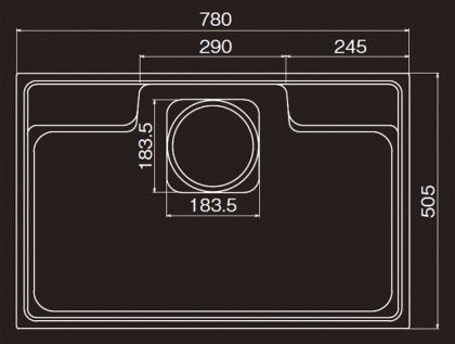 ハイパーシンクHS780寸法図