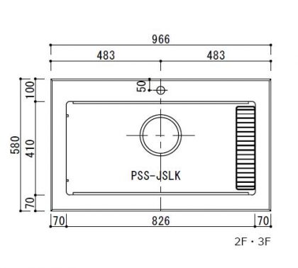 PSS-JSL-2Fスクエアオーバーシンク