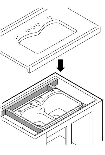 アンダーシンクの現場での取付方法 E Kitchen