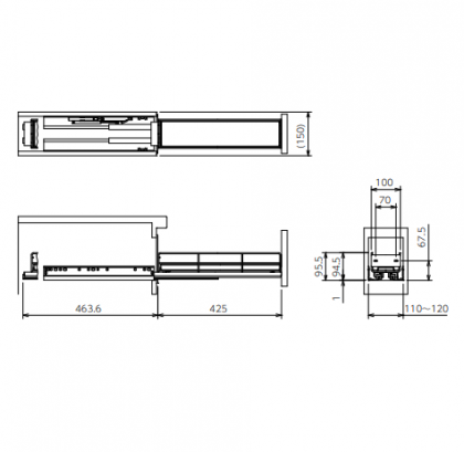 SMALL DRAWER　SMD-120 ソフトクローズタイプ小引出し　スモールドロワー 太田製作所