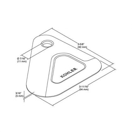 ディッシュスクレイパーK-8624寸法図