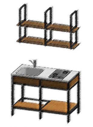 フレームキット　ブラック仕様