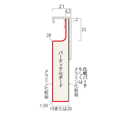 ティコデュアル キャップ仕様DU-A断面