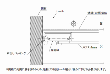 フリー引戸　インセット