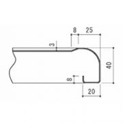前垂:1/4R(水返し付)
