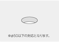 水栓穴あけ メラミンカウンター