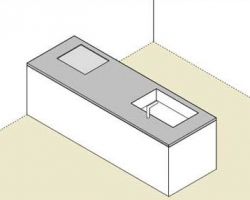 ペニンシュラ型クオーツストーン