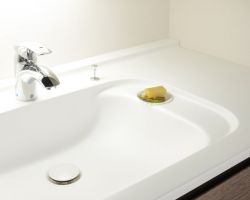 洗面器一体カウンター