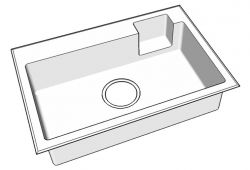 手板金オーバーシンクO-SG-SD-P 水栓デッキ洗剤棚付